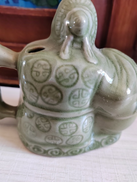 古玩陶瓷晚清壽星執壺拍賣,當前價格666元