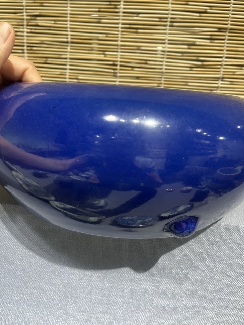 古玩陶瓷霽藍(lán)釉文方筆洗拍賣,當(dāng)前價(jià)格6500元