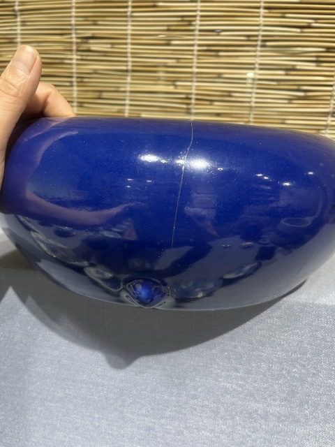 古玩陶瓷霽藍(lán)釉文方筆洗拍賣,當(dāng)前價(jià)格6500元