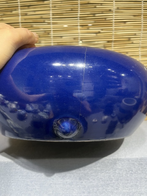 古玩陶瓷霽藍(lán)釉文方筆洗拍賣,當(dāng)前價(jià)格6500元