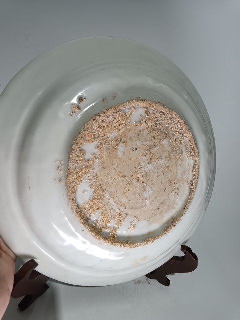 古玩陶瓷明晚期紅綠彩鳳紋盤拍賣,當前價格6500元