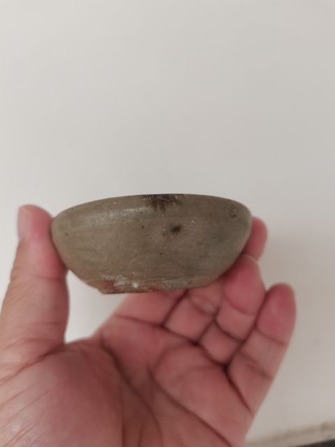 古玩陶瓷越窯青瓷青釉褐彩茶碗拍賣，當前價格0元