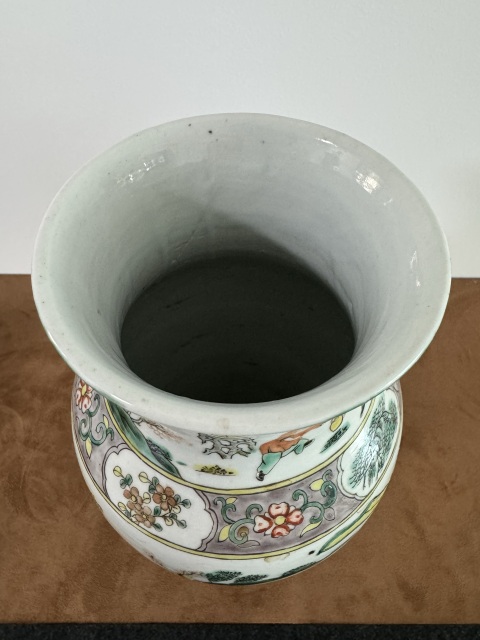 古玩陶瓷五彩人物故事瓶拍賣,當前價格16000元