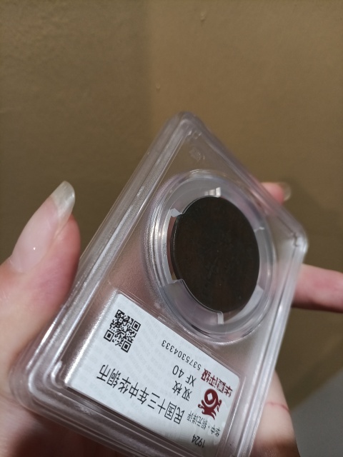 古玩錢幣民國十三年中華銅幣雙枚拍賣,當前價格380元