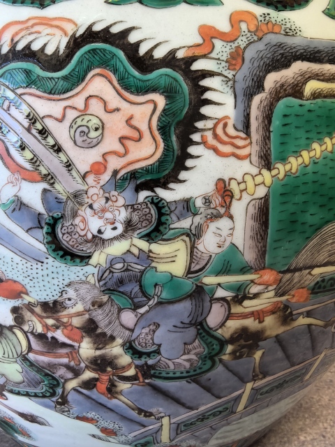 古玩陶瓷五彩人物故事紋畫缸拍賣,當(dāng)前價格38888元