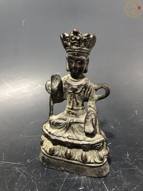 古玩銅器明·綠度母銅佛拍賣，當(dāng)前價(jià)格18000元