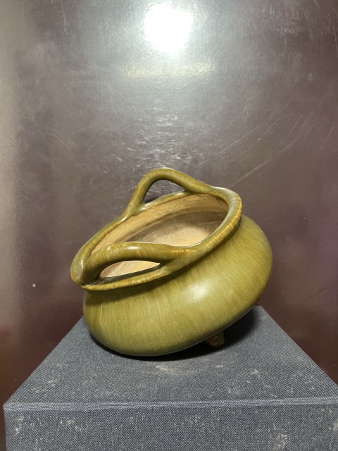 古玩陶瓷清窯變釉橋耳三足爐拍賣，當前價格4600元