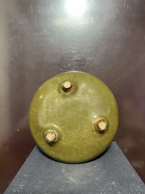 古玩陶瓷清窯變釉橋耳三足爐拍賣，當前價格4600元