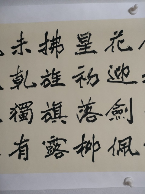 古玩字畫蘭亭獎獲得者趙紅修款魏碑書法拍賣，當前價格280元