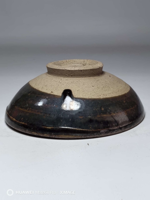 古玩陶瓷磁州窯黑釉鐵銹斑碗拍賣,當(dāng)前價格3999元