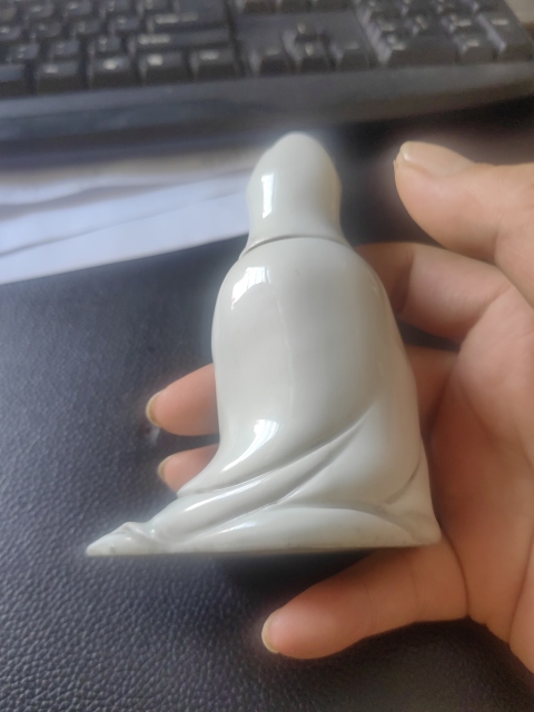 古玩陶瓷德化白瓷觀音造像拍賣,當前價格368元