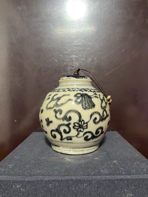 古玩陶瓷明青花八寶紋蓋罐拍賣，當前價格8500元