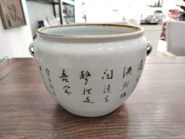古玩陶瓷汪芳林油粉彩人物故事紋粥罐拍賣，當(dāng)前價(jià)格750元
