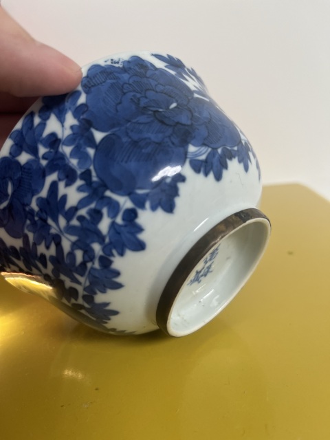 古玩陶瓷清代纏枝牡丹花卉青花碗拍賣,當前價格3350元