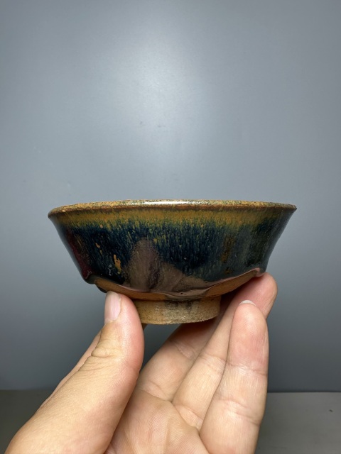 古玩陶瓷磁州窯黑釉兔毫盞拍賣,當(dāng)前價格3888元