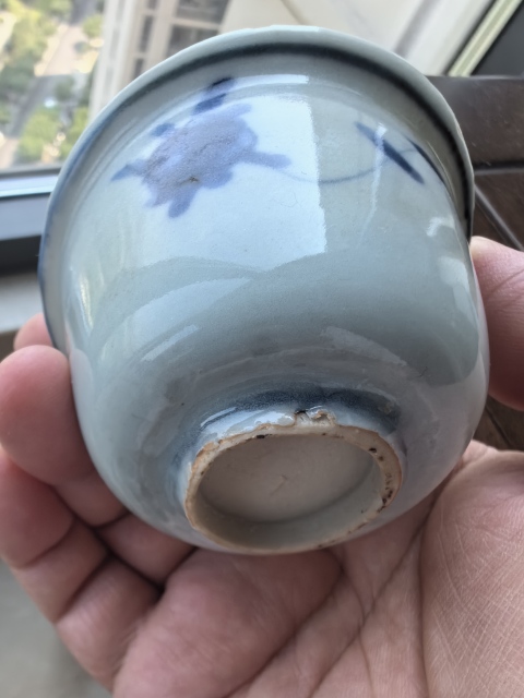 古玩陶瓷青花花卉紋茶杯拍賣，當前價格1988元