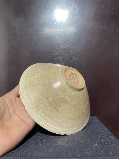 古玩陶瓷宋青黃釉刻劃花葵口碗拍賣，當前價格4500元