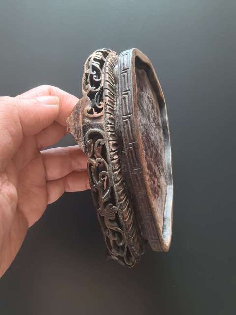 古玩陶瓷清末明初松石綠地粉彩獬豸辟邪樹(shù)葉洗拍賣，當(dāng)前價(jià)格18888元