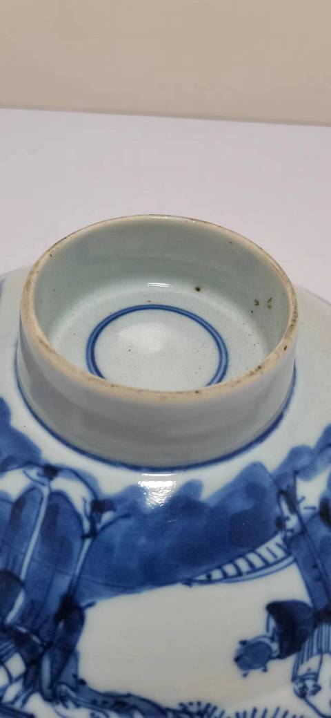 古玩陶瓷兩只青花福祿壽喜高足盤拍賣,當前價格1300元
