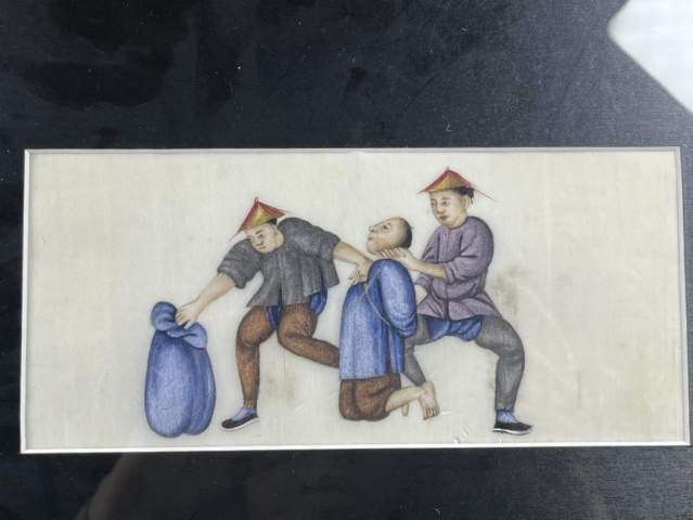 古玩字畫晚清民國十三行通草畫拍賣，當前價格3000元