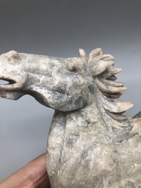 古玩玉器壽山石雕“奔馬”擺件拍賣,當前價格666元