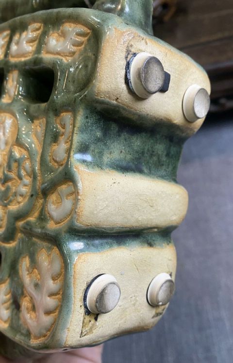 古玩陶瓷民國(guó)綠釉留白福字壺拍賣(mài),當(dāng)前價(jià)格6300元