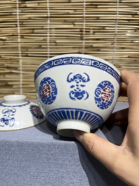 古玩陶瓷乾隆料彩蓋碗拍賣,當前價格12000元