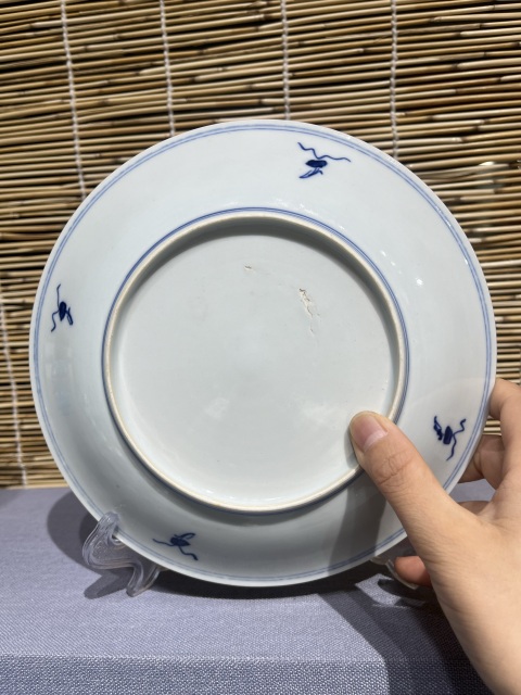 古玩陶瓷青花纏枝蓮紋盤拍賣,當前價格3500元