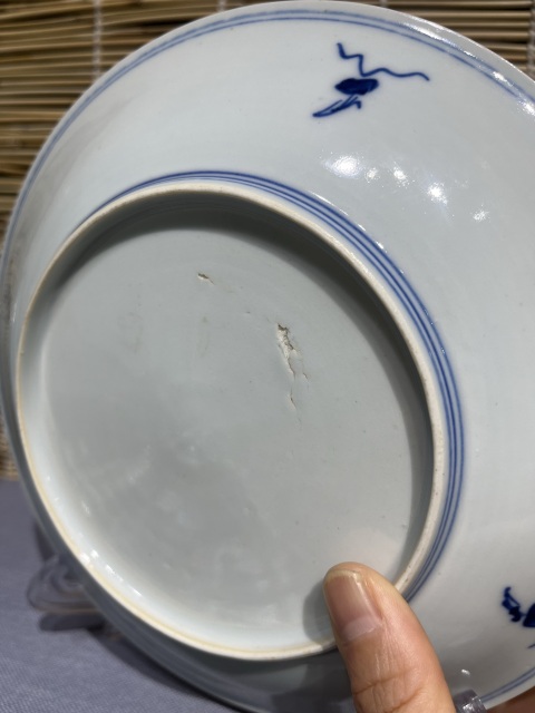 古玩陶瓷青花纏枝蓮紋盤拍賣,當前價格3500元
