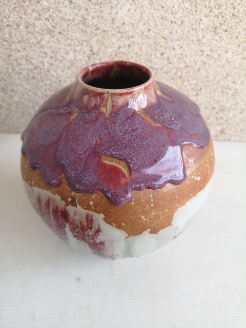 古玩陶瓷窯變釉瓶拍賣，當前價格550元