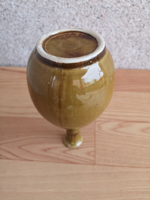 古玩陶瓷黃釉瓶拍賣,當前價格398元