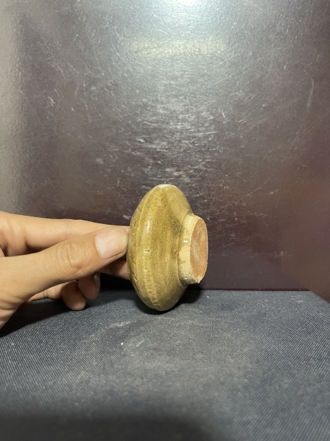 古玩陶瓷宋黃釉籬笆紋水盂拍賣,當前價格2680元