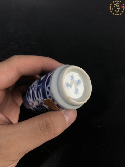 古玩陶瓷青花蒼龍教子鼻煙壺拍賣,當前價格5800元