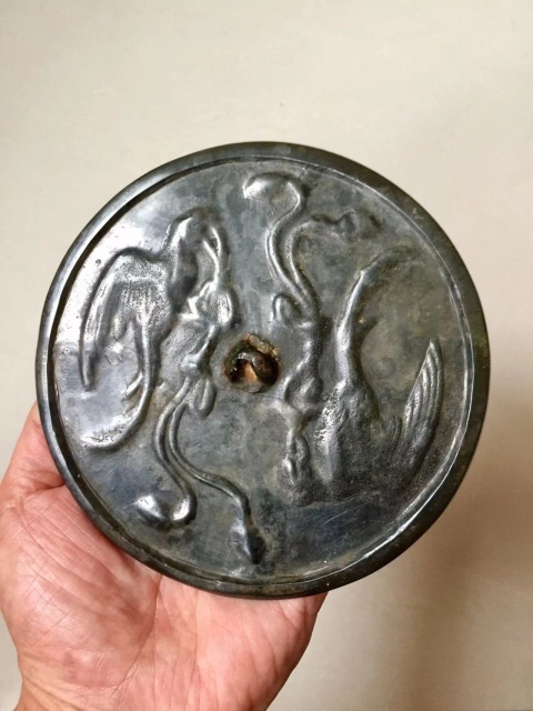 古玩銅器鸚鵡鏡拍賣,當前價格7888元