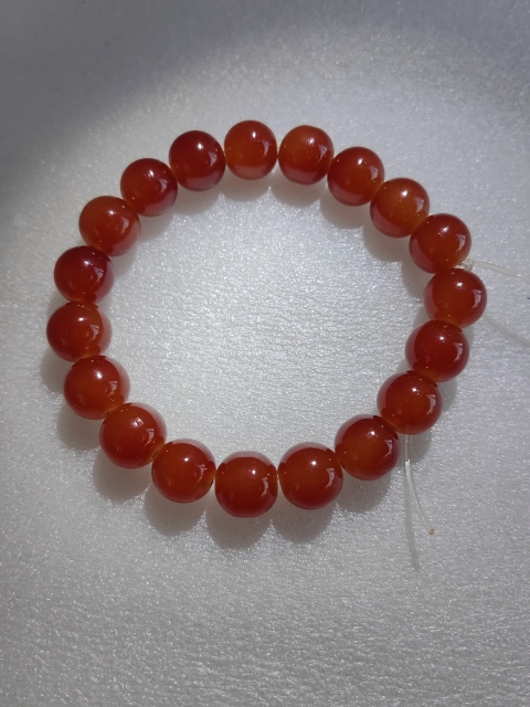 古玩玉器紅瑪瑙珠手串拍賣,當前價格268元