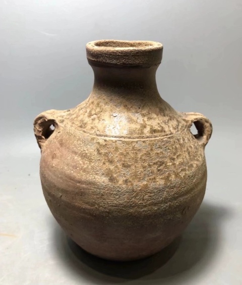 古玩陶瓷釉陶雙耳罐拍賣，當前價格680元