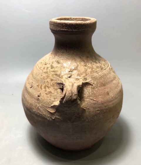 古玩陶瓷釉陶雙耳罐拍賣，當前價格680元