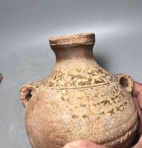 古玩陶瓷釉陶雙耳罐拍賣，當前價格680元