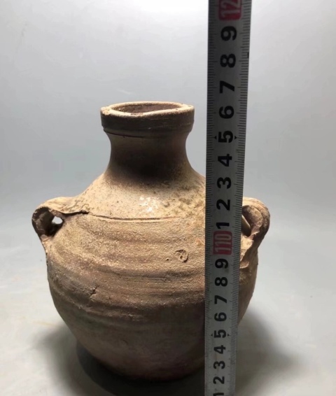 古玩陶瓷釉陶雙耳罐拍賣，當前價格680元