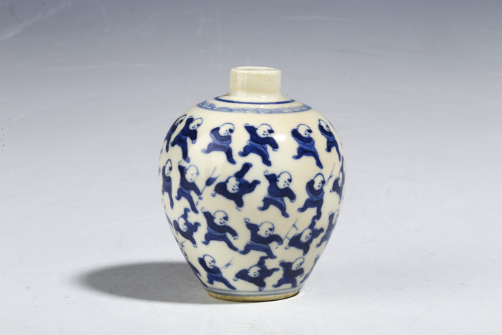 古玩陶瓷青花百子?jì)霊蛭反晒蓿ū菬焿啬笁兀┡馁u,當(dāng)前價(jià)格6888元