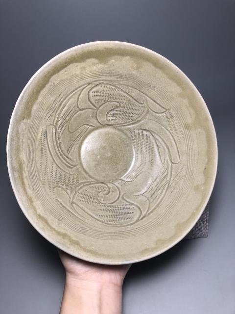 珠光青磁　酒盃　中国　同安窯　珍品です 珠光青磁 酒盃 中国 同安窯 珍品です