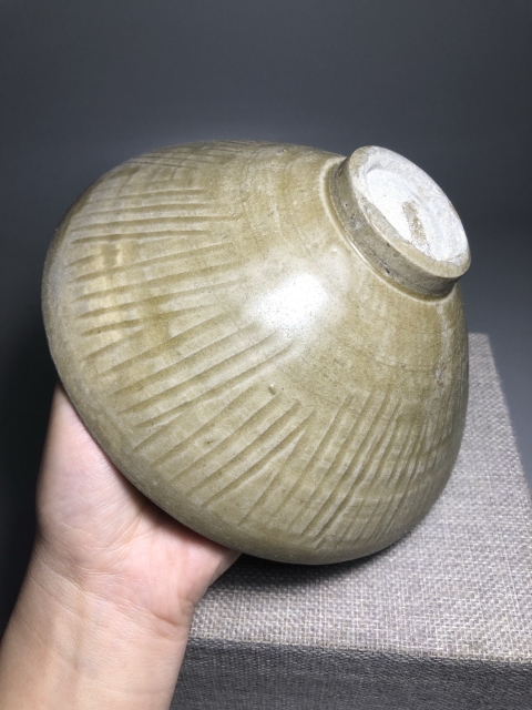 珠光青磁　酒盃　中国　同安窯　珍品です 珠光青磁 酒盃 中国 同安窯 珍品です