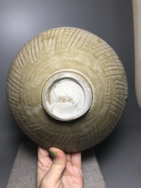 珠光青磁　酒盃　中国　同安窯　珍品です 珠光青磁 酒盃 中国 同安窯 珍品です