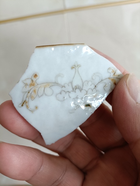 古玩陶瓷清同治官窯松石綠地粉彩纏枝花卉紋壽字標本拍賣,當前價格299元