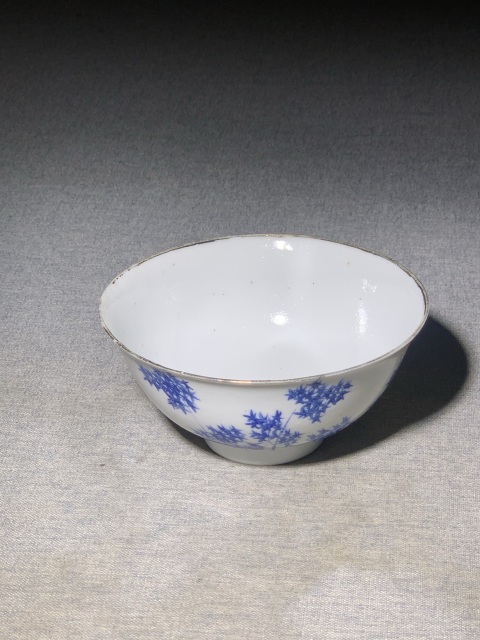 古玩陶瓷(江西瓷業公司款)藍料彩花卉紋碗拍賣,當前價格0元