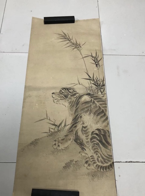 古玩字畫佚名虎拍賣，當前價格1000元