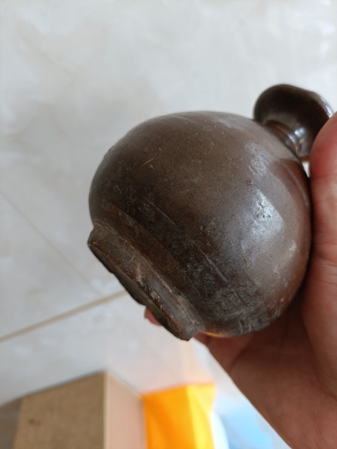 古玩陶瓷明末紫金釉玉壺春瓶拍賣，當前價格298元
