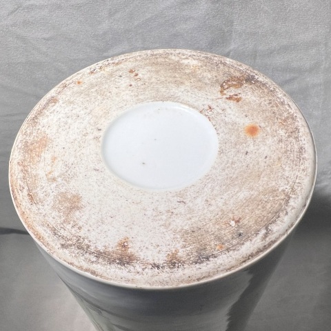 古玩陶瓷民國名家劉順太 油粉彩羲之愛鵝圖帽筒拍賣,當前價格1880元