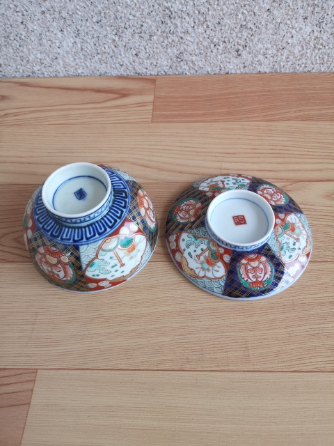 古玩陶瓷青花加彩蓋碗拍賣,當前價格298元