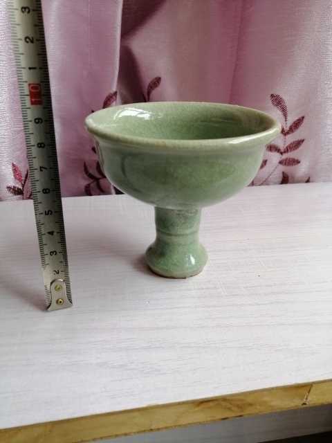古玩陶瓷高足杯拍賣，當前價格1966元
